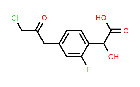 1804187-25-4 | 4-(3-Chloro-2-oxopropyl)-2-fluoromandelic acid