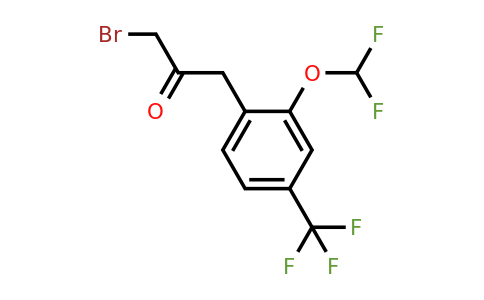 1804187-31-2 | 1-Bromo-3-(2-(difluoromethoxy)-4-(trifluoromethyl)phenyl)propan-2-one