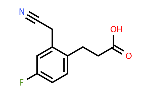 1804187-35-6 | 2-(2-Carboxyethyl)-5-fluorophenylacetonitrile