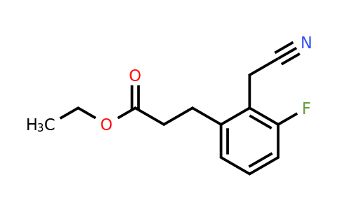 1804187-46-9 | Ethyl 3-(2-(cyanomethyl)-3-fluorophenyl)propanoate