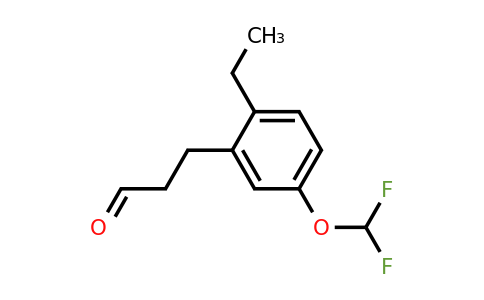 1804187-85-6 | 5-(Difluoromethoxy)-2-ethylphenylpropanal