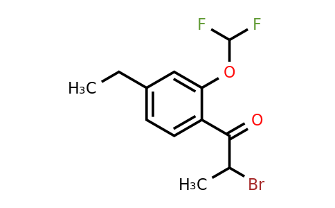 1804187-88-9 | 2-Bromo-1-(2-(difluoromethoxy)-4-ethylphenyl)propan-1-one