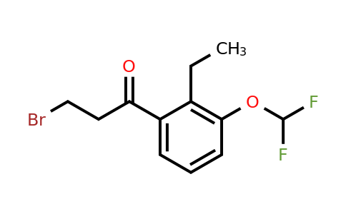 1804187-95-8 | 3-Bromo-1-(3-(difluoromethoxy)-2-ethylphenyl)propan-1-one