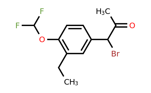 1804188-12-2 | 1-Bromo-1-(4-(difluoromethoxy)-3-ethylphenyl)propan-2-one