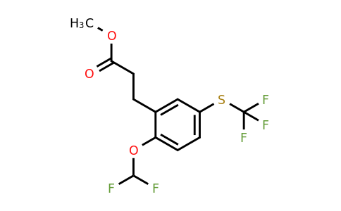 1804188-40-6 | Methyl 3-(2-(difluoromethoxy)-5-(trifluoromethylthio)phenyl)propanoate