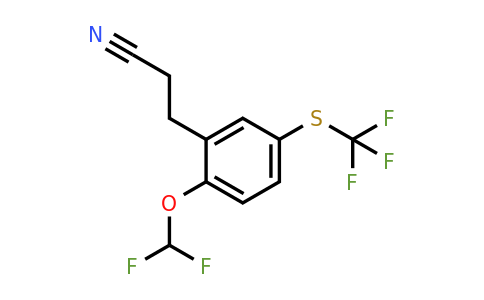 1804188-45-1 | 3-(2-(Difluoromethoxy)-5-(trifluoromethylthio)phenyl)propanenitrile