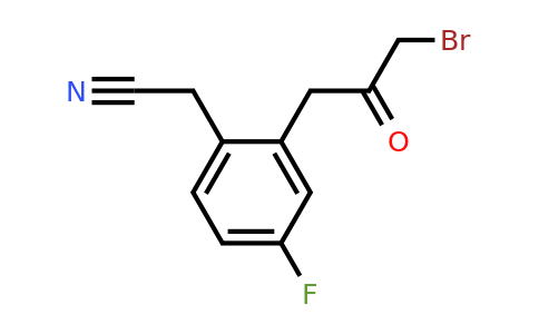 1804188-51-9 | 2-(3-Bromo-2-oxopropyl)-4-fluorophenylacetonitrile