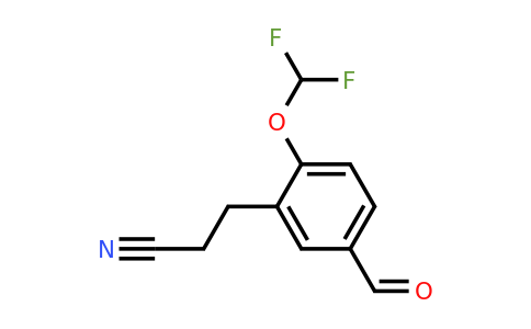 1804189-07-8 | 2-(Difluoromethoxy)-5-formylphenylpropanenitrile
