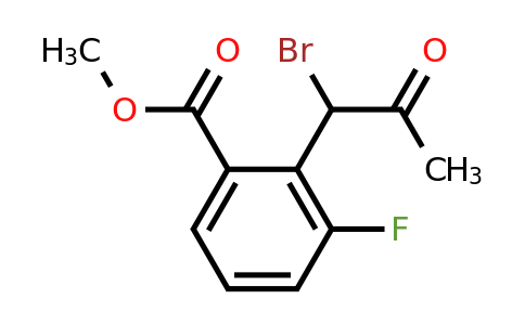 1804189-14-7 | Methyl 2-(1-bromo-2-oxopropyl)-3-fluorobenzoate