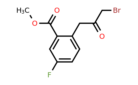 1804189-20-5 | Methyl 2-(3-bromo-2-oxopropyl)-5-fluorobenzoate