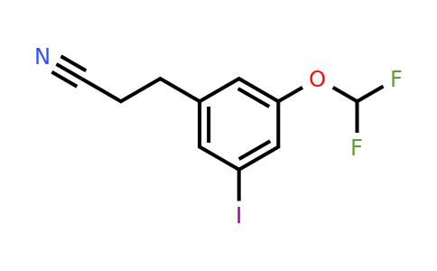 1804190-19-9 | 3-(Difluoromethoxy)-5-iodophenylpropanenitrile