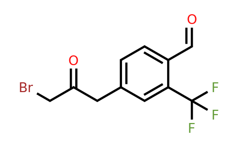 1804190-27-9 | 4-(3-Bromo-2-oxopropyl)-2-(trifluoromethyl)benzaldehyde