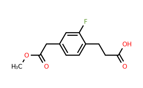 1804190-29-1 | Methyl 4-(2-carboxyethyl)-3-fluorophenylacetate