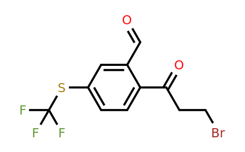 1804190-47-3 | 2-(3-Bromopropanoyl)-5-(trifluoromethylthio)benzaldehyde
