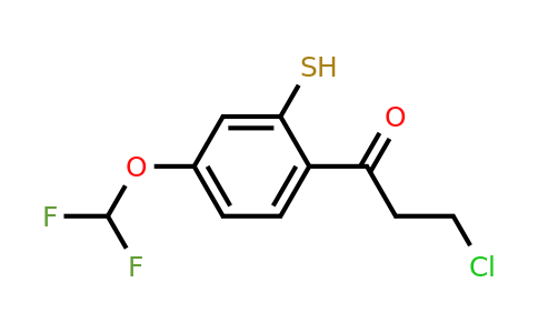 1804190-51-9 | 3-Chloro-1-(4-(difluoromethoxy)-2-mercaptophenyl)propan-1-one