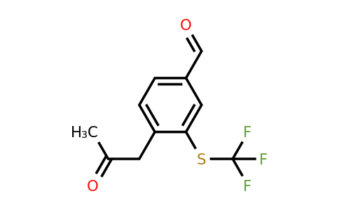 1804190-59-7 | 4-(2-Oxopropyl)-3-(trifluoromethylthio)benzaldehyde