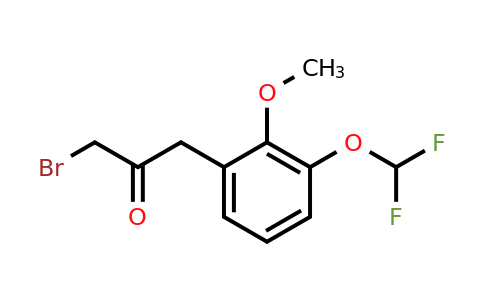 1804191-10-3 | 1-Bromo-3-(3-(difluoromethoxy)-2-methoxyphenyl)propan-2-one