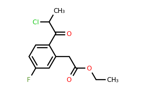 1804191-39-6 | Ethyl 2-(2-chloropropanoyl)-5-fluorophenylacetate