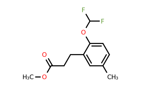 1804191-46-5 | Methyl 2-(difluoromethoxy)-5-methylphenylpropanoate