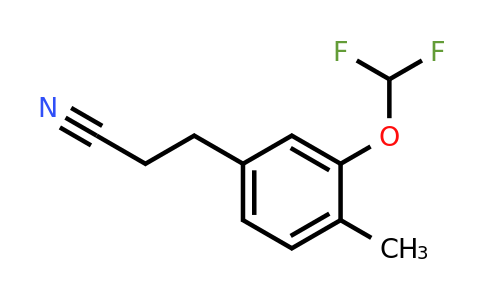 1804191-53-4 | 3-(Difluoromethoxy)-4-methylphenylpropanenitrile