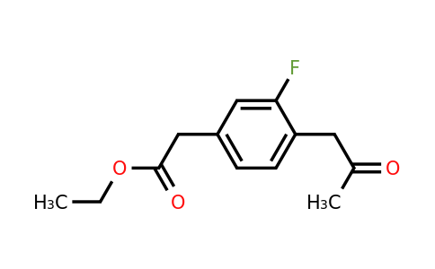 1804191-71-6 | Ethyl 3-fluoro-4-(2-oxopropyl)phenylacetate