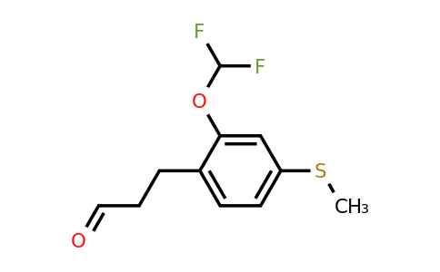 1804192-12-8 | 3-(2-(Difluoromethoxy)-4-(methylthio)phenyl)propanal