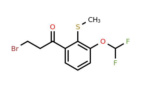 1804192-23-1 | 3-Bromo-1-(3-(difluoromethoxy)-2-(methylthio)phenyl)propan-1-one