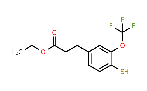 1804192-57-1 | Ethyl 3-(4-mercapto-3-(trifluoromethoxy)phenyl)propanoate