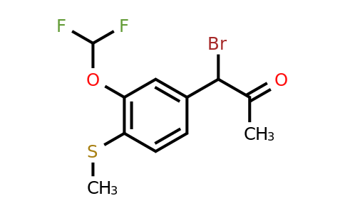 1804192-65-1 | 1-Bromo-1-(3-(difluoromethoxy)-4-(methylthio)phenyl)propan-2-one