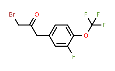 1804192-85-5 | 1-Bromo-3-(3-fluoro-4-(trifluoromethoxy)phenyl)propan-2-one