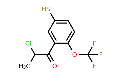 3-(2-Chloropropanoyl)-4-(trifluoromethoxy)thiophenol