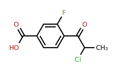 1804193-34-7 | 4-(2-Chloropropanoyl)-3-fluorobenzoic acid