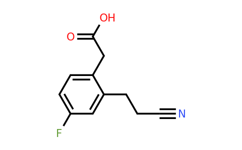 1804193-58-5 | 2-(2-Cyanoethyl)-4-fluorophenylacetic acid