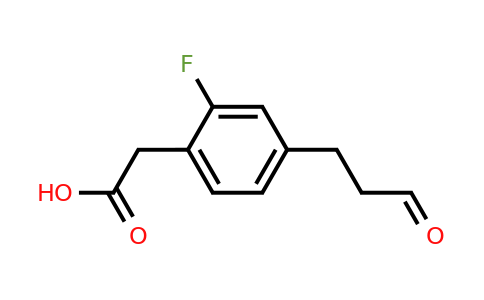 1804193-69-8 | 2-Fluoro-4-(3-oxopropyl)phenylacetic acid
