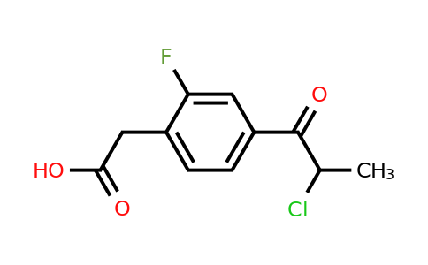 1804193-83-6 | 4-(2-Chloropropanoyl)-2-fluorophenylacetic acid