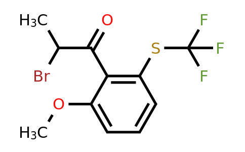 1804193-84-7 | 2-(2-Bromopropanoyl)-3-(trifluoromethylthio)anisole