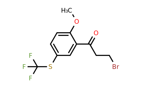 1804193-90-5 | 2-(3-Bromopropanoyl)-4-(trifluoromethylthio)anisole