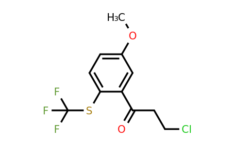 1804194-00-0 | 3-(3-Chloropropanoyl)-4-(trifluoromethylthio)anisole