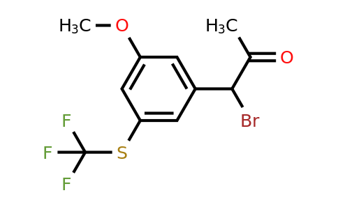 1804194-10-2 | 3-(1-Bromo-2-oxopropyl)-5-(trifluoromethylthio)anisole