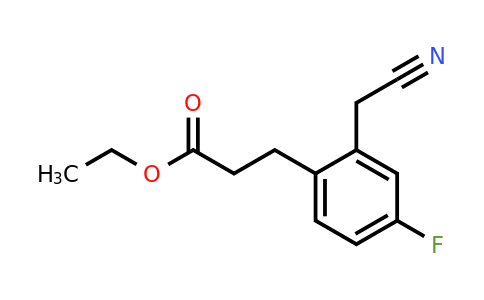 1804194-30-6 | Ethyl 3-(2-(cyanomethyl)-4-fluorophenyl)propanoate