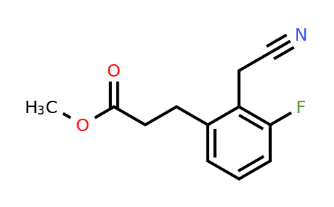 1804194-31-7 | Methyl 3-(2-(cyanomethyl)-3-fluorophenyl)propanoate