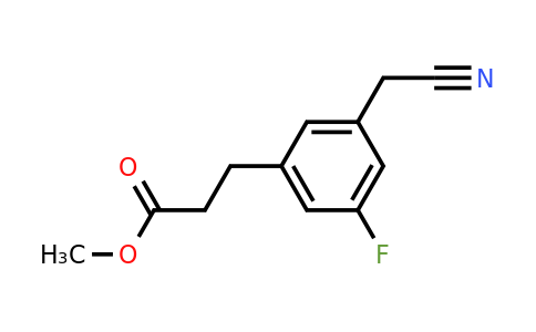 1804194-33-9 | Methyl 3-(3-(cyanomethyl)-5-fluorophenyl)propanoate