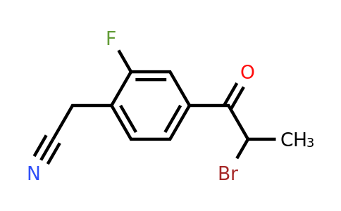 1804194-44-2 | 4-(2-Bromopropanoyl)-2-fluorophenylacetonitrile
