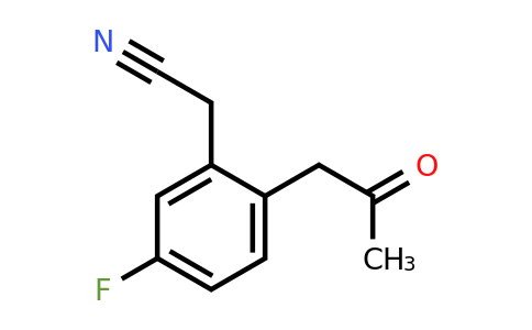 1804194-51-1 | 5-Fluoro-2-(2-oxopropyl)phenylacetonitrile