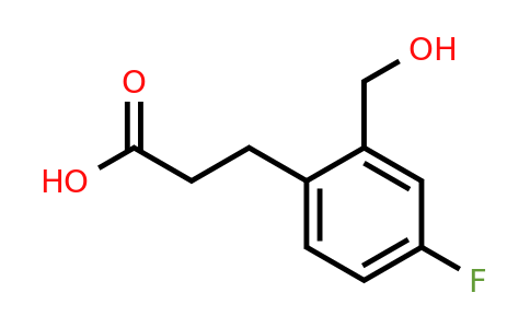 1804194-98-6 | 3-(4-Fluoro-2-(hydroxymethyl)phenyl)propanoic acid