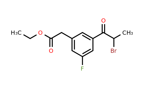 1804195-42-3 | Ethyl 3-(2-bromopropanoyl)-5-fluorophenylacetate