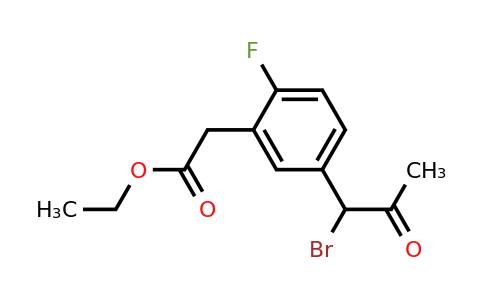 1804195-45-6 | Ethyl 5-(1-bromo-2-oxopropyl)-2-fluorophenylacetate