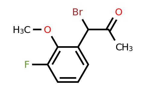 1804195-79-6 | 1-Bromo-1-(3-fluoro-2-methoxyphenyl)propan-2-one