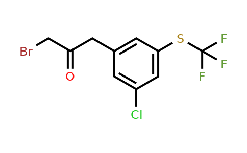 1804197-62-3 | 1-Bromo-3-(3-chloro-5-(trifluoromethylthio)phenyl)propan-2-one