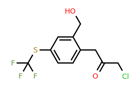 1804197-83-8 | 2-(3-Chloro-2-oxopropyl)-5-(trifluoromethylthio)benzylalcohol